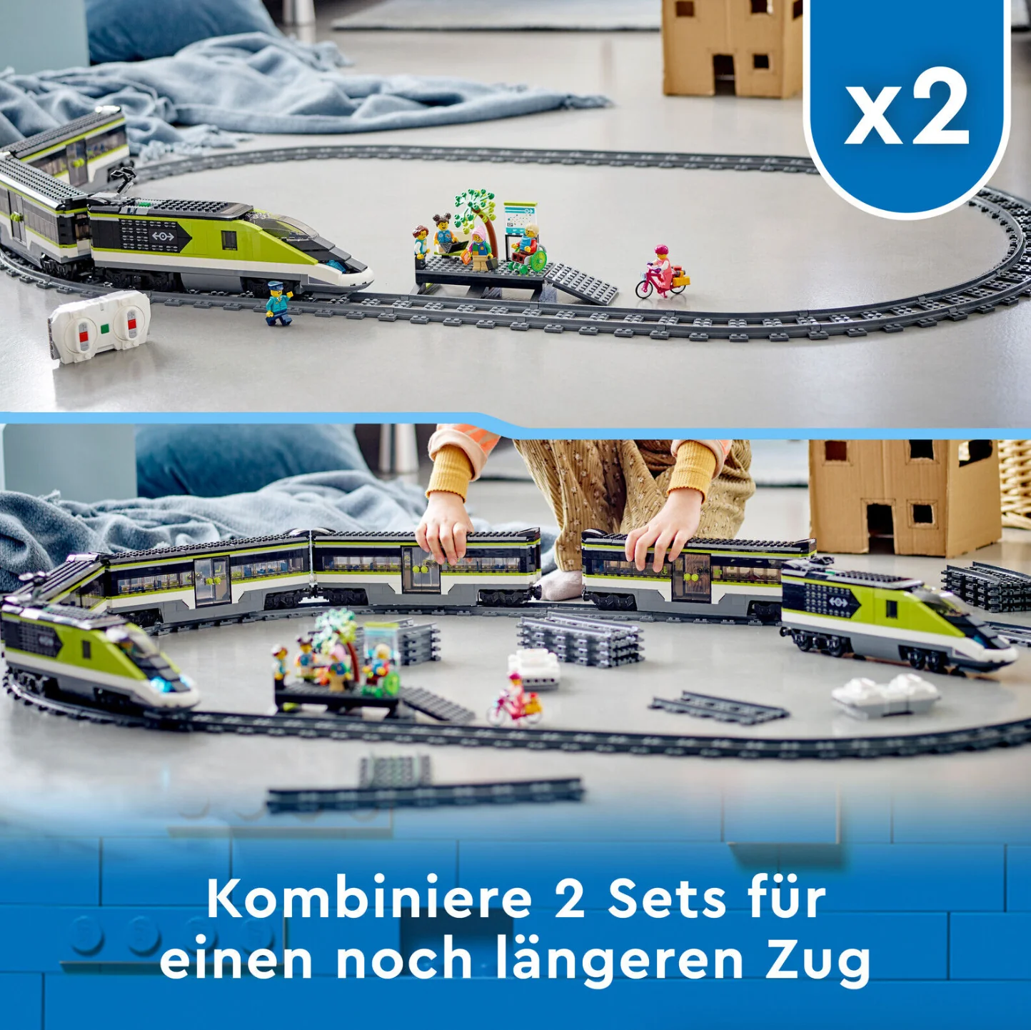 City 60337 Personen-Schnellzug Bausatz, Mehrfarbig